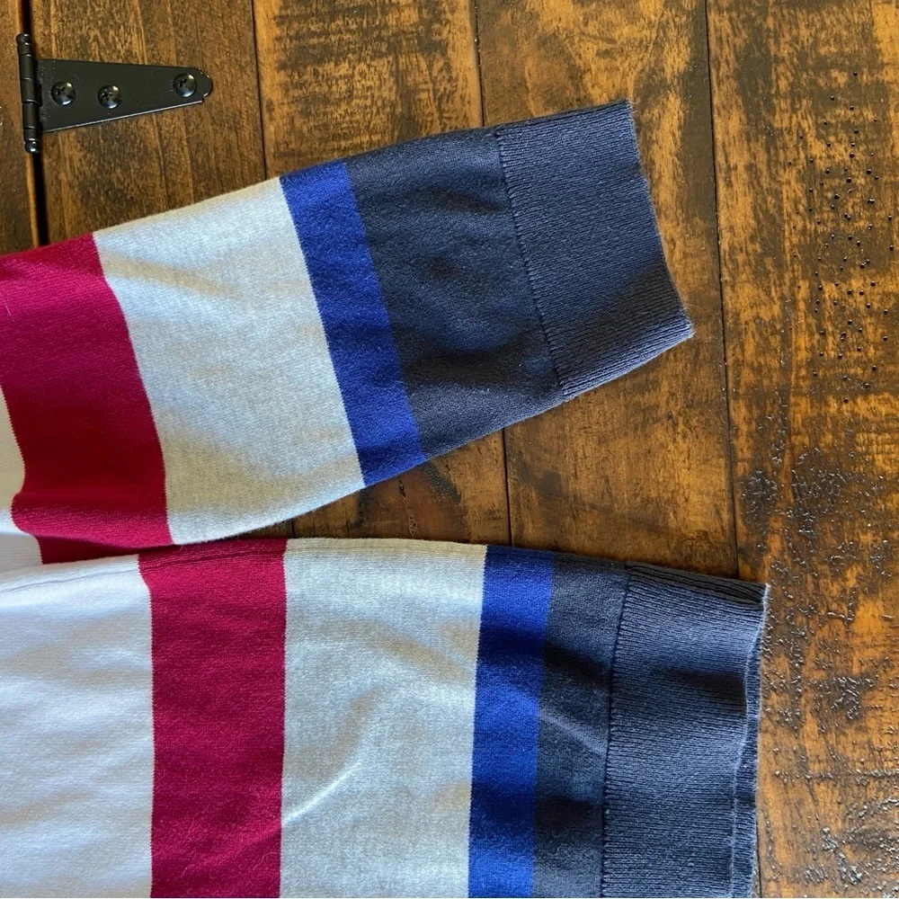 Tommy Hilfiger Womens Multicolor 100% Cotton V Neck‎ Pullover Sweater Size L